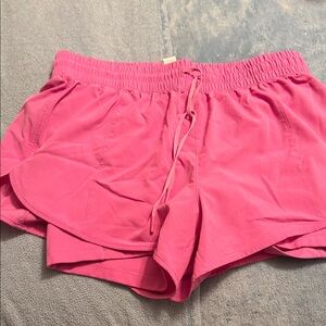 Yogalicious Magenta Athletic Shorts